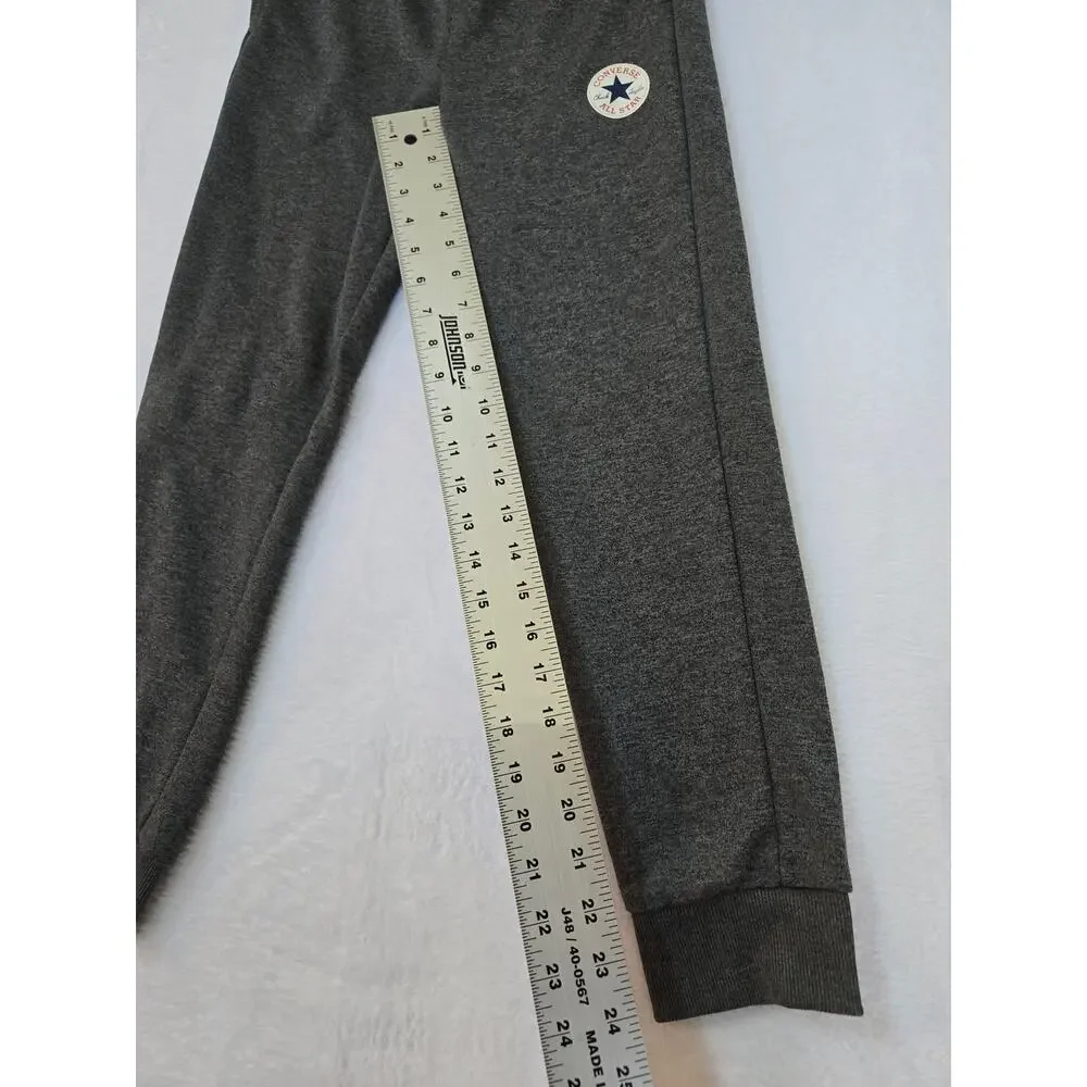Converse All Star Girls Jogger Sweatpants Medium Dark Gray Athletic Pants
